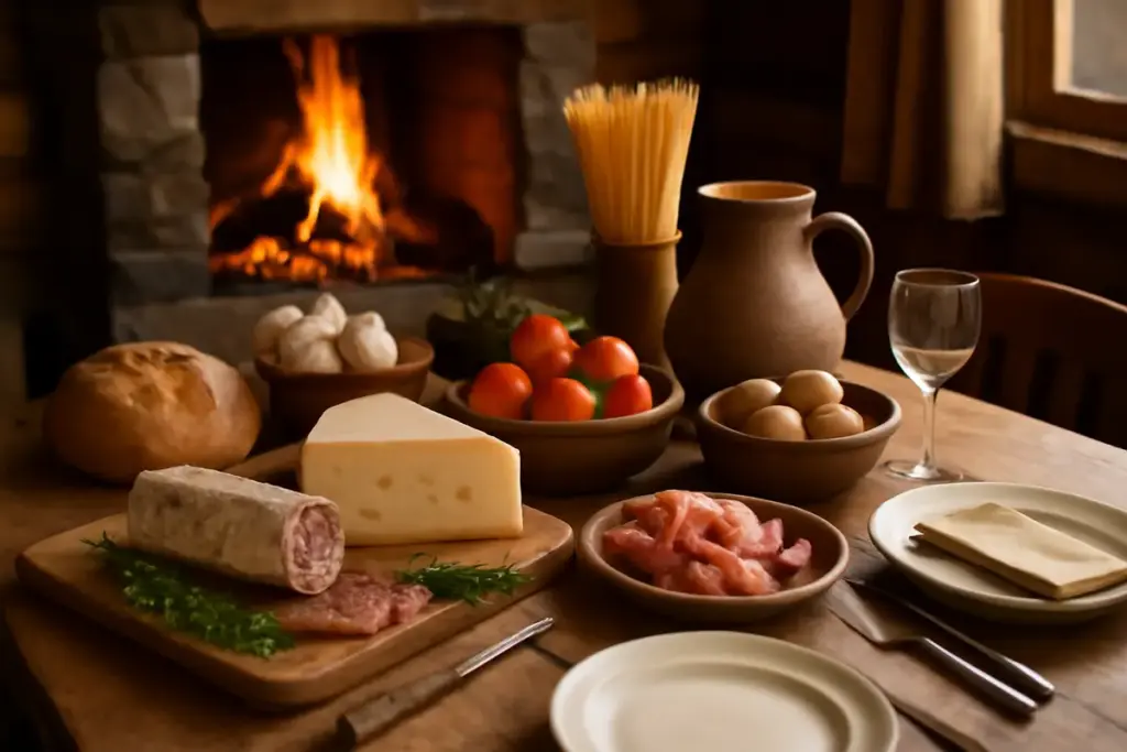 Come si organizza una cena rustica in baita? Gli ingredienti che non devono mancare