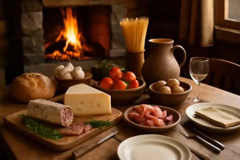Come si organizza una cena rustica in baita? Gli ingredienti che non devono mancare